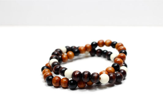 "Hardwood" Wood Jewelry Bracelet, Handmade Men Women Bracelet