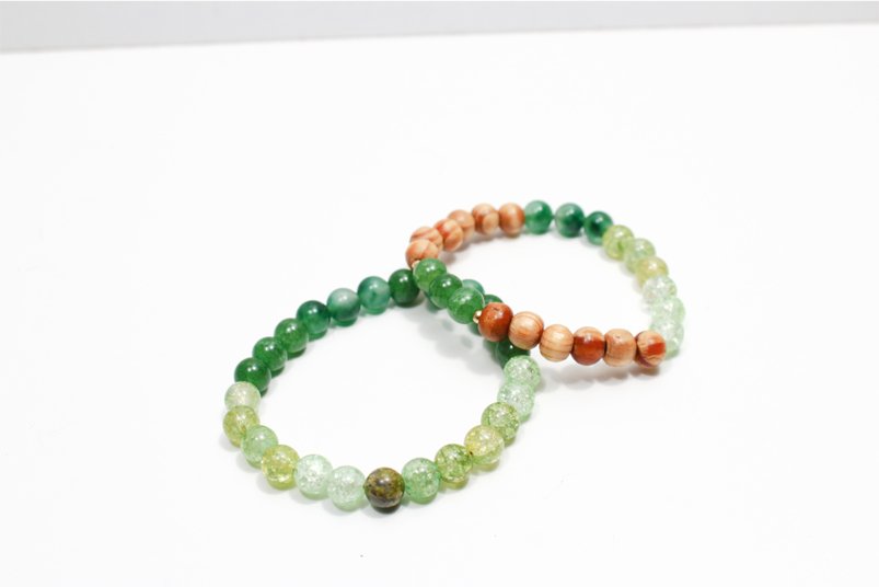 "Jade" - Jade Gemstone Beads Bracelet, Stress Relief Chakra Bracelet, Healing Gemstone,Stone Jewelry, Handmade Men Women Bracelet