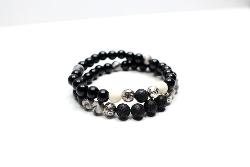 "Onyx Lava Stone" - Lava Rock Beads Bracelet, Stylish Bracelet, Healing Gemstone,For Gift, Handmade Men Women Bracelet