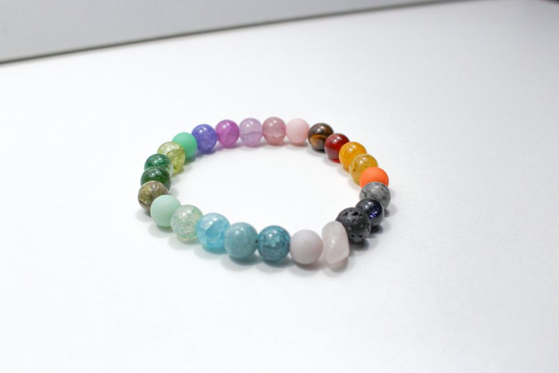 Playful Chakra Bracelet - Natural Gemstone Jewelry Bracelet, Stylish Bracelet, Healing Gemstone,For Gift, Handmade Men Women Bracelet
