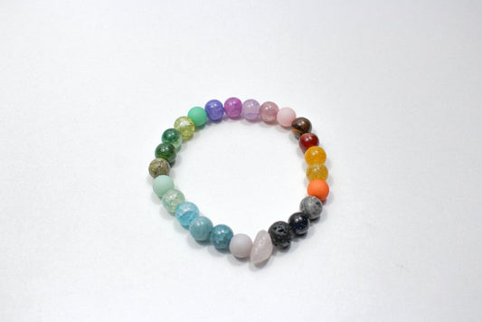 Playful Chakra Bracelet - Natural Gemstone Jewelry Bracelet, Stylish Bracelet, Healing Gemstone,For Gift, Handmade Men Women Bracelet
