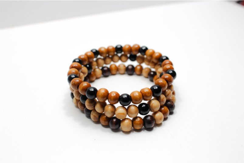"The Woodlands" Wood Jewelry Bracelet, Handmade Men Women Bracelet