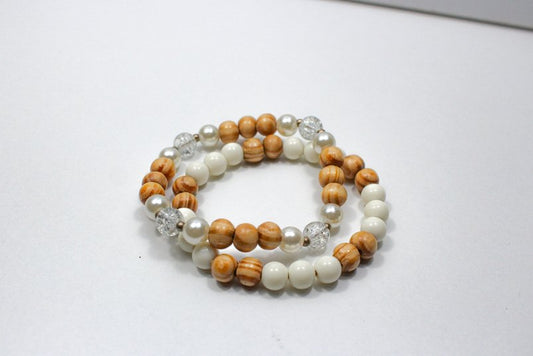 "Diamonds & Pearl" Soothing Bracelet, Stylish Bracelet, Healing Gemstone,For Gift, Handmade Men Women Bracelet