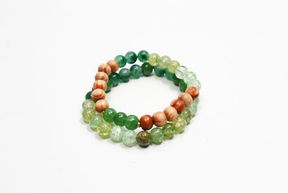 "Jade" - Jade Gemstone Beads Bracelet, Stress Relief Chakra Bracelet, Healing Gemstone,Stone Jewelry, Handmade Men Women Bracelet