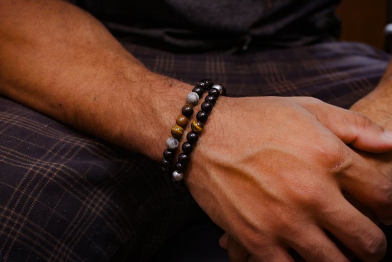 "Sediment Stone" - Jewelry Bracelet, Stylish Bracelet, Healing Gemstone,For Gift, Handmade Men Women Bracelet
